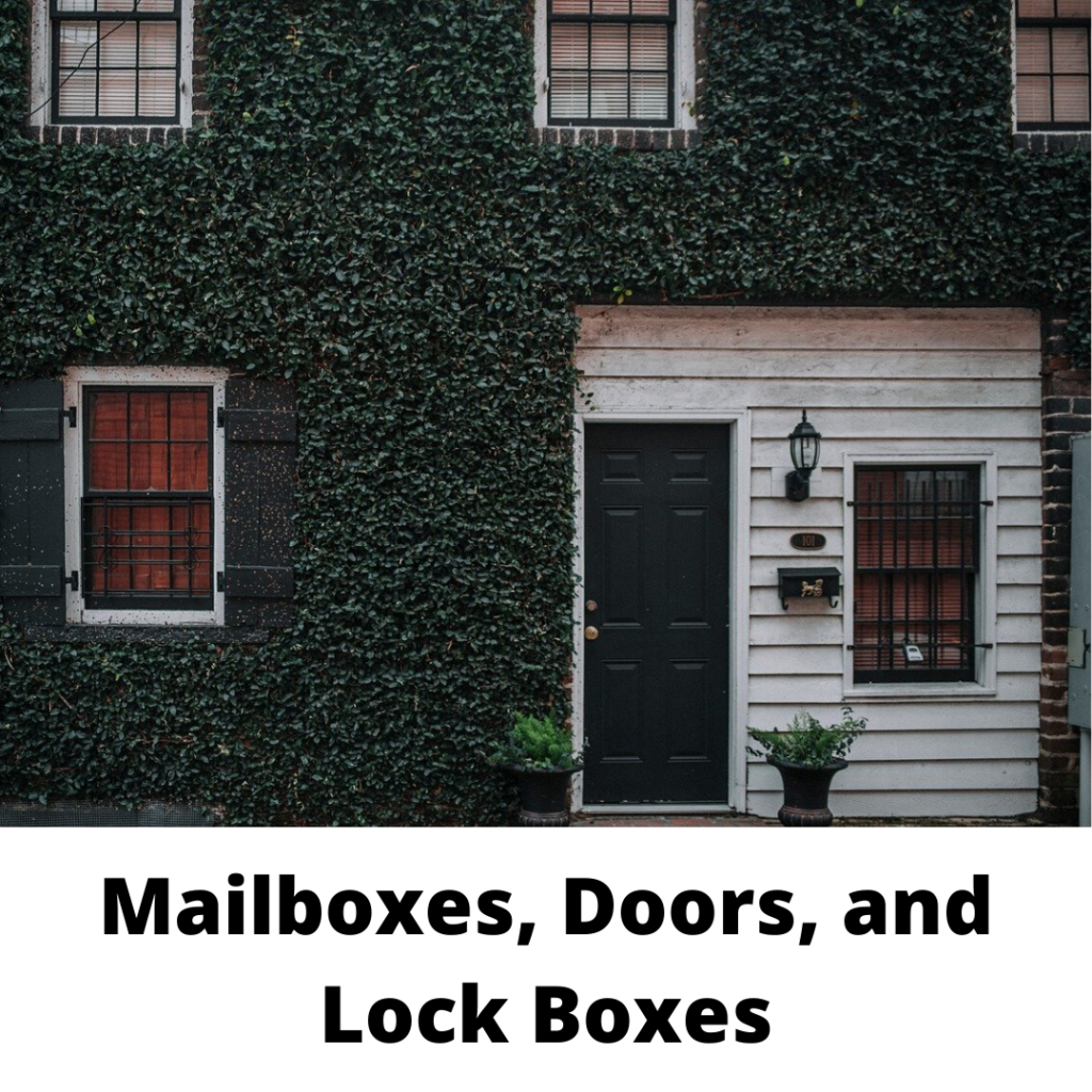 Mailboxes, Doors and Lock Boxes